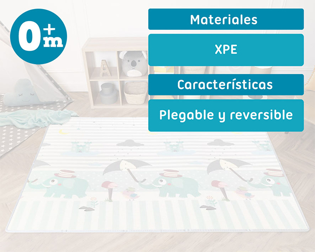 Tapete juegos plegable 200x150 cm.